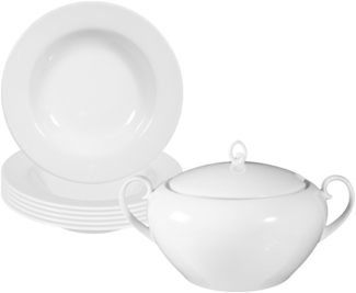 Seltmann Weiden Rondo/Liane Weiß Suppen-Set 7-teilig