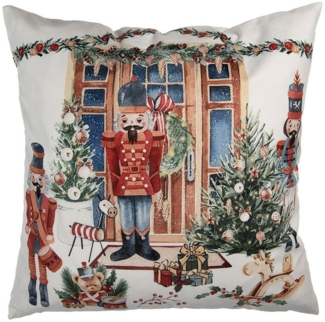 Clayre & Eef Dekokissen Christmas, Dekokissen Kissenbezüge ohne Füllung Polyester 45x45 cm