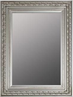 Casa Padrino Barock Wandspiegel Silber 62 x H. 82 cm - Handgefertigter Spiegel im Barockstil