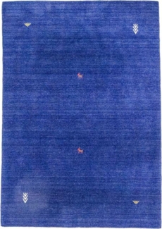 Morgenland Gabbeh Teppich - Softy - Agra - rechteckig - 120 x 70 - Dunkelblau