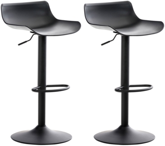 2er Set Barhocker Aveiro, Schwarz