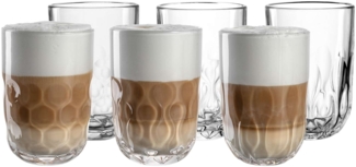 Leonardo GOCCE Latte Macchiato Glas-Set (1/2/3) 390 ml 6-teilig