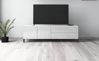 borchardt Möbel Lowboard, Metallfüße, grifflose Optik