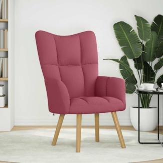 vidaXL Relaxsessel Stoff Weinrot 4016770