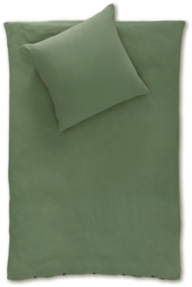 jilda-tex Bettwäsche Musselin-Bettwäsche aus 100% Bio-Baumwolle in Knitterlook Made in Green in naturfarben, 100% Baumwolle, 2 teilig