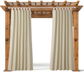 JEMIDI Outdoorgardine Outdoor Vorhang wetterfest mit Ösen 210x260 cm Wetterfester Vorhang, (1 St), wasserdichter Outdoor Vorhang Balkon Vorhang außen Terassenvorhang