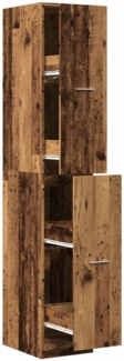 vidaXL Apothekerschrank Altholz-Optik 30x41x174,5 cm Holzwerkstoff 3309634