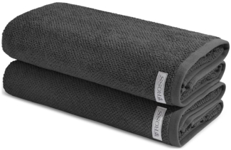 Ross Selection 2 tlg. Frottier-Set - 2 X Duschtuch (70 X 140cm) - 540 g/m2 - Anthrazit