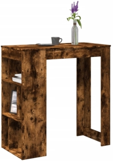 vidaXL Bartisch mit Regal Räuchereiche 102x50x103,5 cm Holzwerkstoff 854359