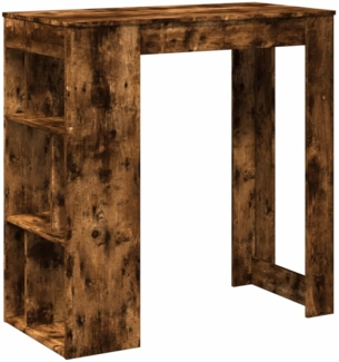 vidaXL Bartisch mit Regal Räuchereiche 102x50x103,5 cm Holzwerkstoff 854359
