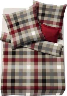 fleuresse Bettwäsche Lech 3742, Flanell, 3 teilig, Edelflanell, Baumwolle, in Gr. 135x200, 155x220, 200x200 cm