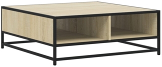 vidaXL Couchtisch Sonoma-Eiche 80x80x30 cm Holzwerkstoff und Metall 848770