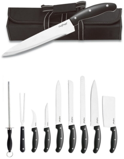 Messer Kochmesser Messerset mit Messertasche BBQ Grill XXL 10-tlg. Rungassi BG10