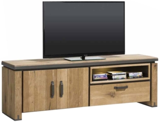 Lowboard Farmland , Holz, Holzwerkstoff, Metall , Holzfarben , 180 x 60 x 42 cm