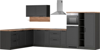 KOCHSTATION Winkelküche KS-Lana, Stellbreite 240/380 cm, wahlweise mit E-Geräten