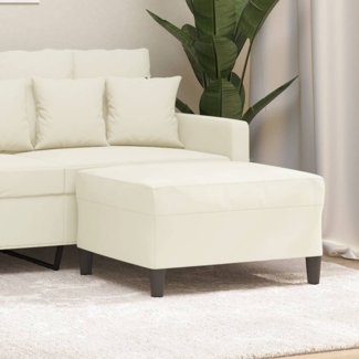 vidaXL Fußhocker Creme 70x55x41 cm Samt 349325