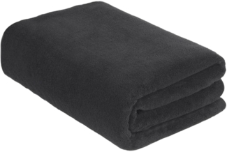 XXL Mikrofaser Badetuch 100x200cm Dunkelgrau saugstark fusselfrei Strandtuch