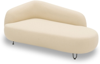 Gartenlounge Sofa 2-Sitzer Rechts Bratomila 177x79x105 Bezug in beige