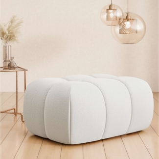 Home affaire Polsterhocker AURELIAN, passend zum Sessel, Maße B/T/H: 88,5/53/43 cm, mit Wellenunterfederung, in verschiedenen Materialien und Farben