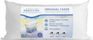 Mediflow Wasserkissen Kopfkissen Mediflow, individuell anpassbare Füllmenge, Kissen, Packung, 1-tlg, Kissen in 40x80 cm, Wasserkern mit Stützwirkung, Made in Germany