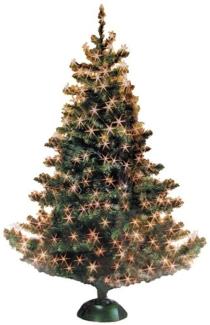 BURI® Weihnachtsbaum Weihnachtsbaumkugeln Baumschmuck Baumkerzen Lichterkette