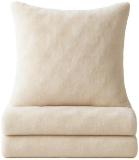 One Home Bettwäsche Winter Cashmere Touch Bubble Optik, Fleece, 2 teilig, kuschelig flauschig warmes weiches Teddy Plüsch Flanell