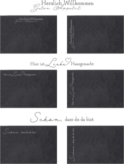 Tischset Filz mit Spruch FILZ