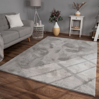 TT Home Teppich, Sonderform, Höhe: 14 mm, Wohnzimmer Hochflor Teppich Kunstfell Modern Unifarben Flauschig Weich