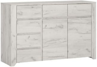 Kommode Adina / Angel , Holzwerkstoff , Weiß , 119 x 77 x 40 cm