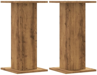 vidaXL Pflanzenständer 2 Stk. Artisan-Eiche 30x30x60 cm Holzwerkstoff 3307863