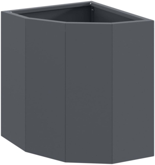 vidaXL Eckpflanzer Anthrazit 30 x 30 x 35 cm Stahl 883656