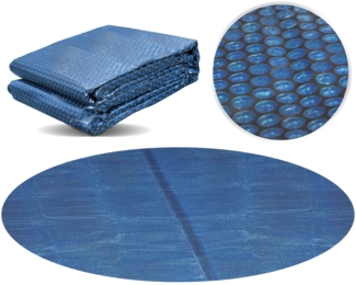 Miganeo Pool Solarfolie Ø 366 cm rund | schwarz/blau