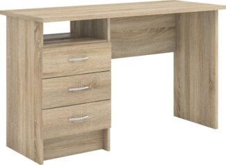 INOSIGN Schreibtisch Function Plus, Arbeitstisch, Bürotisch, Computertisch mit 3 Schubladen, Breite 120 cm, Tiefe 48 cm