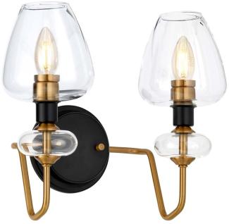 Elstead Lighting Armand 2-Light Wandleuchte Messing 2-flammig E14