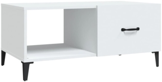 Couchtisch, Sofatisch Weiß 90 x 50 x 40 cm Holzwerkstoff
