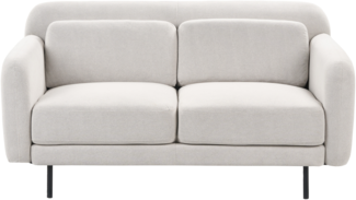 2-Sitzer Sofa Stoff cremeweiß LILAND