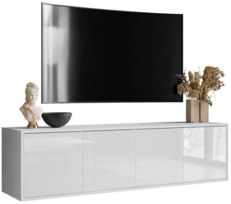 Lookway TV-Schrank SANAYI in Weiß Hochglanz Breite: 156 cm