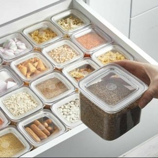 Vip Ahmet Vorratsdose 25-Teilig Vorratsdosen-Set Aufbewahrung Eckig Set transparent, (25-tlg)