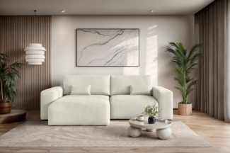 OTTO home Ecksofa MATTS Schlafsofa mit Bettkasten, Maße B/T/H: 265/159/89 cm, L-Form mit Recamiere rechts oder links, hoher Sitzkomfort