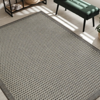Andiamo Teppich Savannah, rechteckig, Höhe: 5 mm, Flachgewebe, In- und Outdoor geeignet, Wohnzimmer