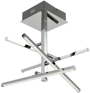 LED Deckenlampe, Chrom, verstellbar, L 51 cm