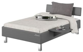 Miami Set Jugendbett 120x200 , Metallic-Lackierung, chromfarbenes Logo