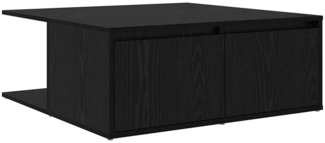 Couchtisch, Sofatisch Schwarz Eichen-Optik 80 x 80 x 31 cm Holzwerkstoff