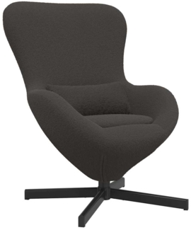 vidaXL Eiersessel Dunkelgrau 63 x 73 x 90 cm Stoff 42002771