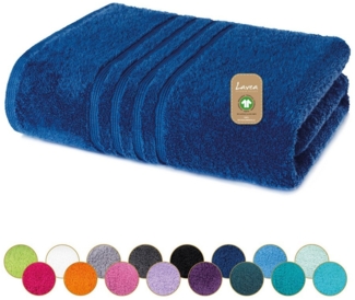 Lavea Badetuch Bali Duschtuch 100x150 cm Duschtuch 70x140 cm, Weiches Bio-Baumwollfrottee (1-St), pflegeleicht, GOTS-zertifiziert, extra saugstark mit 500g/m²