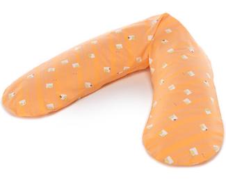 Theraline Stillkissen "Das Original" Microperlen inkl. Bezug 190 cm 87 Kükenspaß orange