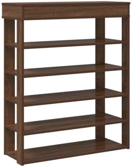 vidaXL Schuhregal Braun Eichen-Optik 80x30x98 cm Holzwerkstoff 859938