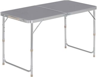 Woltu Campingtisch (1-St), Klapptisch, höhenverstellbar, aus Aluminium MDF