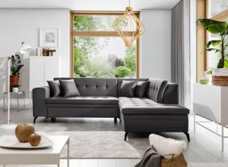 Wohnideebilder Lanvin Dunkelgrau Ecksofas & Eckcouches CO-LAN-RT-06SA