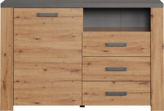 Sideboard Franka / Follow , Holzwerkstoff , Holzfarben , 127 x 83 x 40 cm
